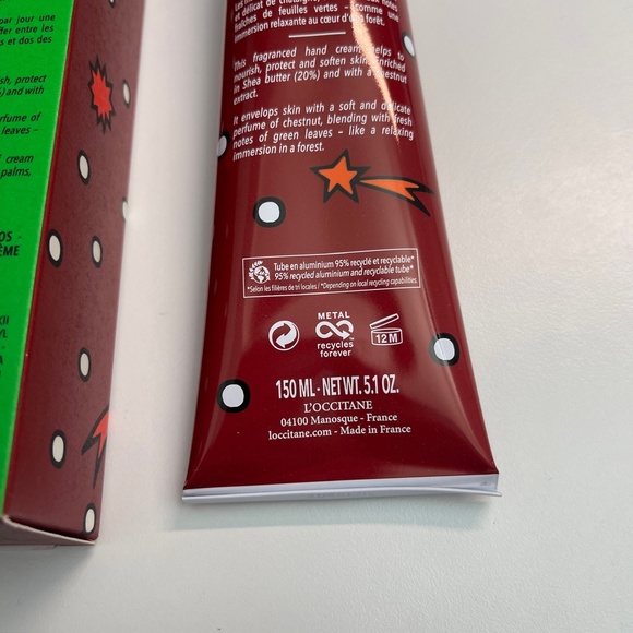 NEW L'Occitane Provence Green Chestnut Hand Cream 20% Shea Butter 5.1oz LIMITED - Picture 2 of 5